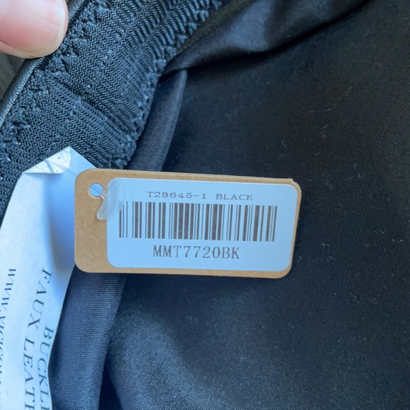 Vici collection Faux Leather Buckle Hat - Picture 3 of 3